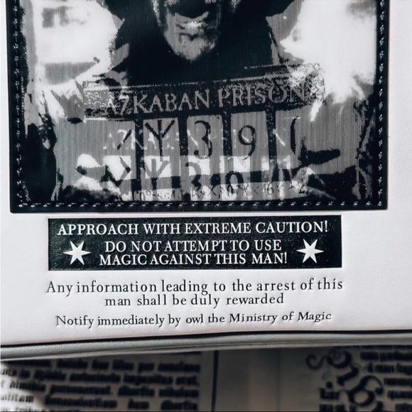 Exclusive Lougefly Harry Potter Sirius Black Wanted Poster Mini Backpack - Picture 4 of 14